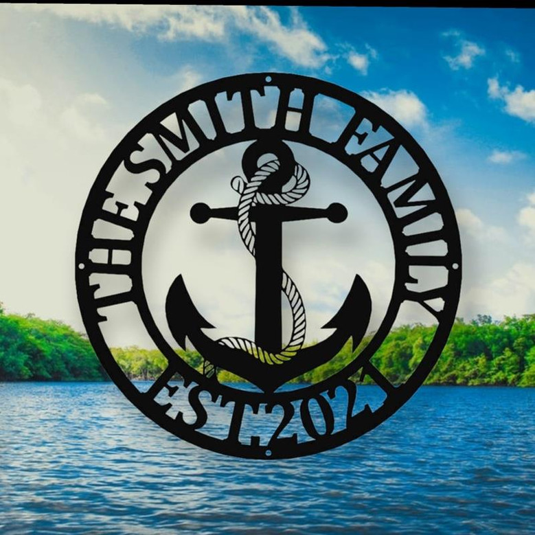 Anchor Sign - Nautical Decor - Beach Decor - Nautical Sign - Anchor Family Name
