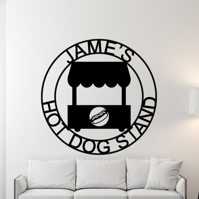 Hot Dog Stand Sign, Hot Dog Shop Sign, Personalized Hot Dog Stand Sign, Hot Dog Stand Decor, Custom Hot Dog Shop Sign, Hot Dog Business Sign