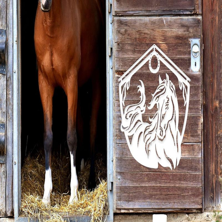 Custom Horse Sign Metal Ranch Sign Metal Sign Custom Metal Ranch Sign Farmhouse Decor Outdoor Family Name Sign Custom Horses Fence