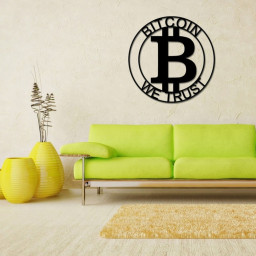 Bitcoin to the moon, Bitcoin Sign, Metal Bitcoin Sign, Personalized Bitcoin, Custom Cryptocurrency Sign, Bitcoin Gift, Bitcoin Wall Art