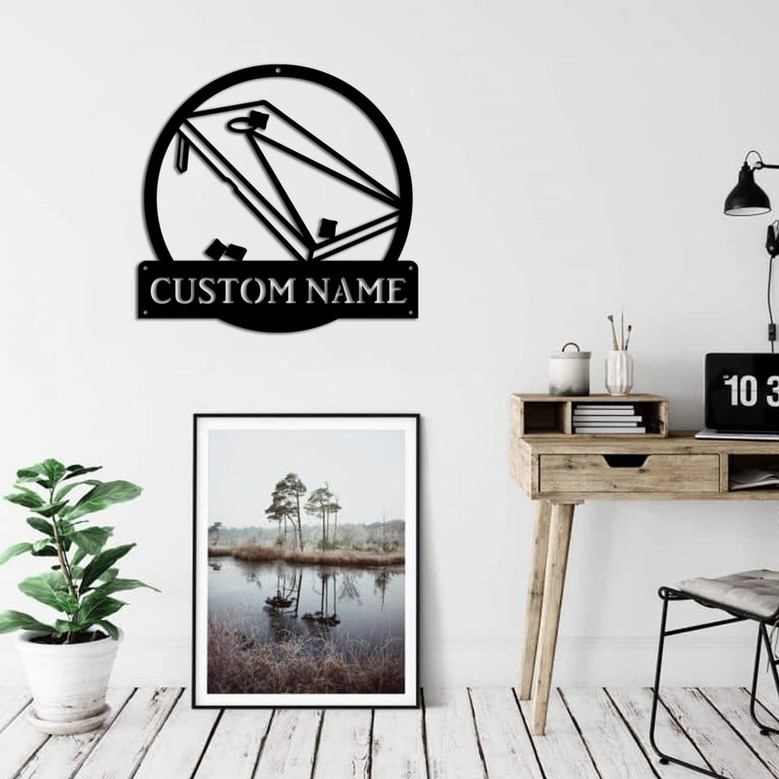 Personalized Cornhole Monogram Metal Sign Art , Custom Cornhole Metal Sign, Cornhole Lover Sign Decoration For Living Room
