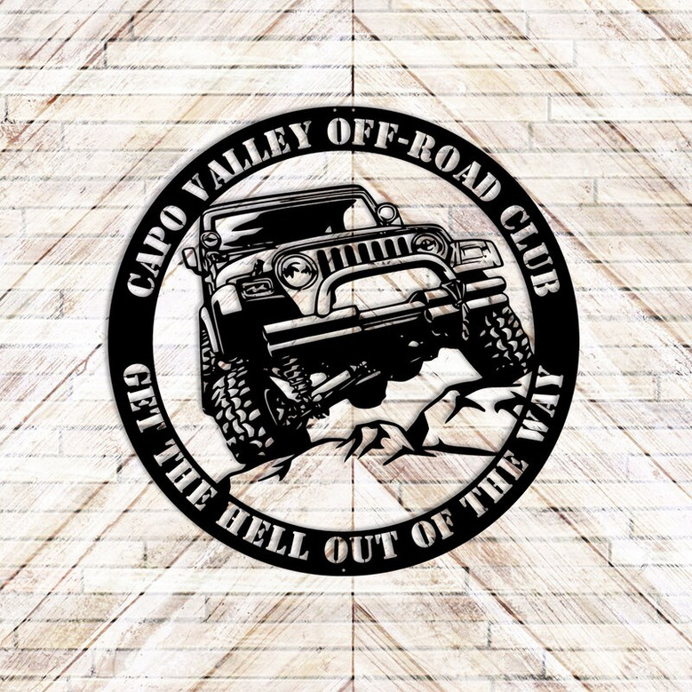 Personalized Metal Sign for Garage, Custom Off Road Bar Metal Decor, Off Road Lovers Custom Metal Gift