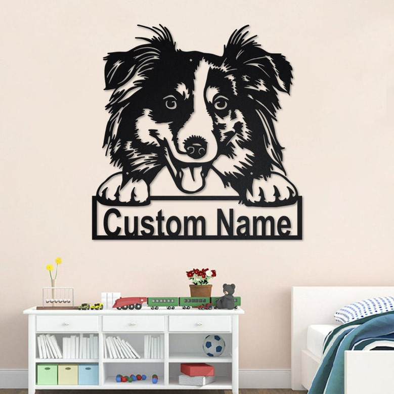 Personalized Australian Shepherd Metal Sign | Australian Shepherd Metal Wall Art | Dog Metal Sign | Australian Shepherd Lover Gift |Dog Gift