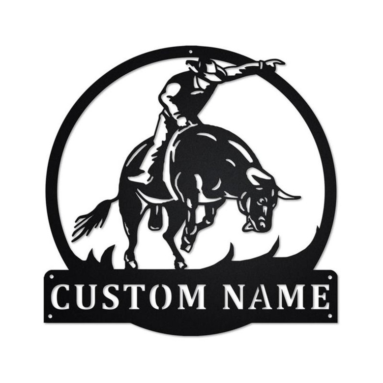Personalized Bull Riders Metal Sign | Bull Riders Metal Wall Art | Bull Riders Metal Sign | Bull Riders Lover| Bull Riders Gift| Bull Riders