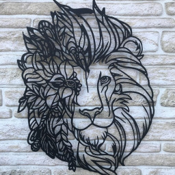 Mandala Lion Metal Wall Art, Metal Mandala Lion Wall Decor, Unique Metal Gift