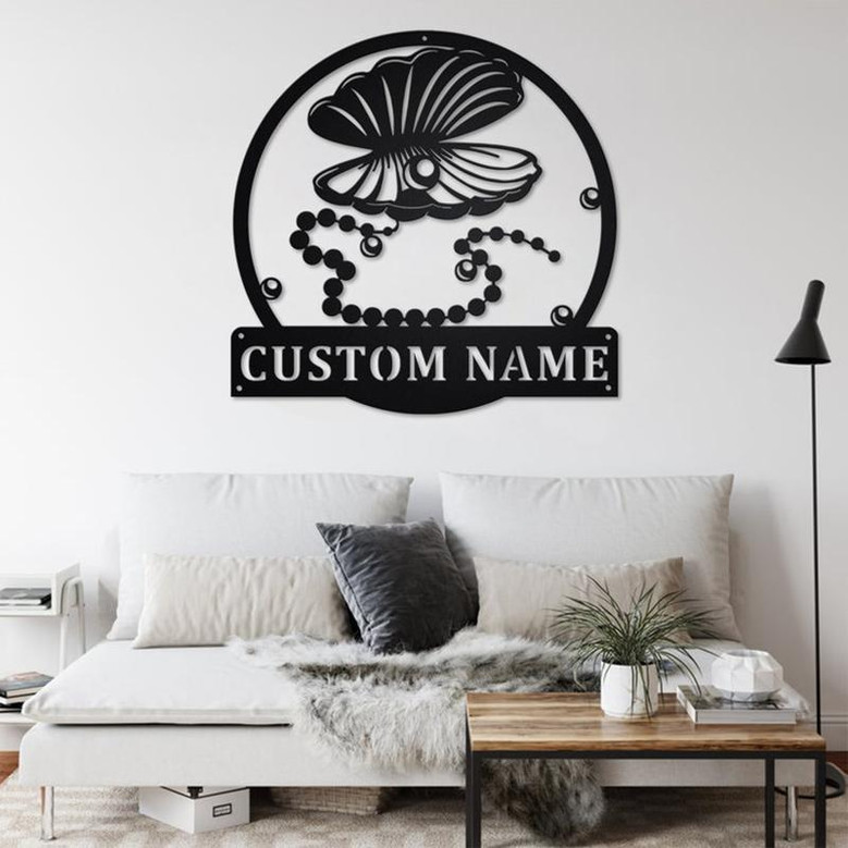 Custom Pearl Metal Wall Art, Personalized Pearl Name Sign Decoration For Room, Pearl Home Decor, Custom Pearl, Pearl Lover Gift, Pearl