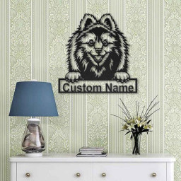 Personalized Volpino Dog Metal Sign Art | Custom Volpino Dog Metal Sign | Dog Gift | Birthday Gift | Animal Funny
