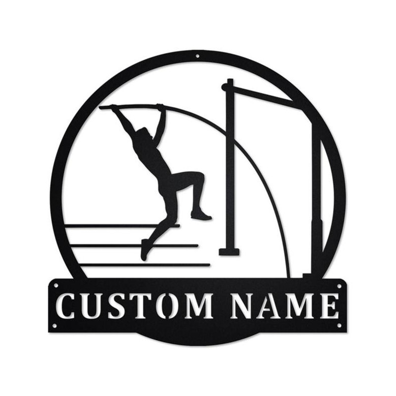 Personalized Pole Vault Metal Sign | Pole Vault Metal Wall Art | Pole Vault Metal wall Decor | Pole Vault Lover Gift | Custom Pole Vault