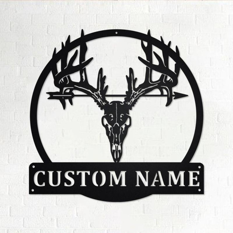 Custom Bowhunting Metal Wall Art, Personalized Bowhunting Name Sign Decoration For Room, Bowhunting Home Decor, Custom Bowhunting