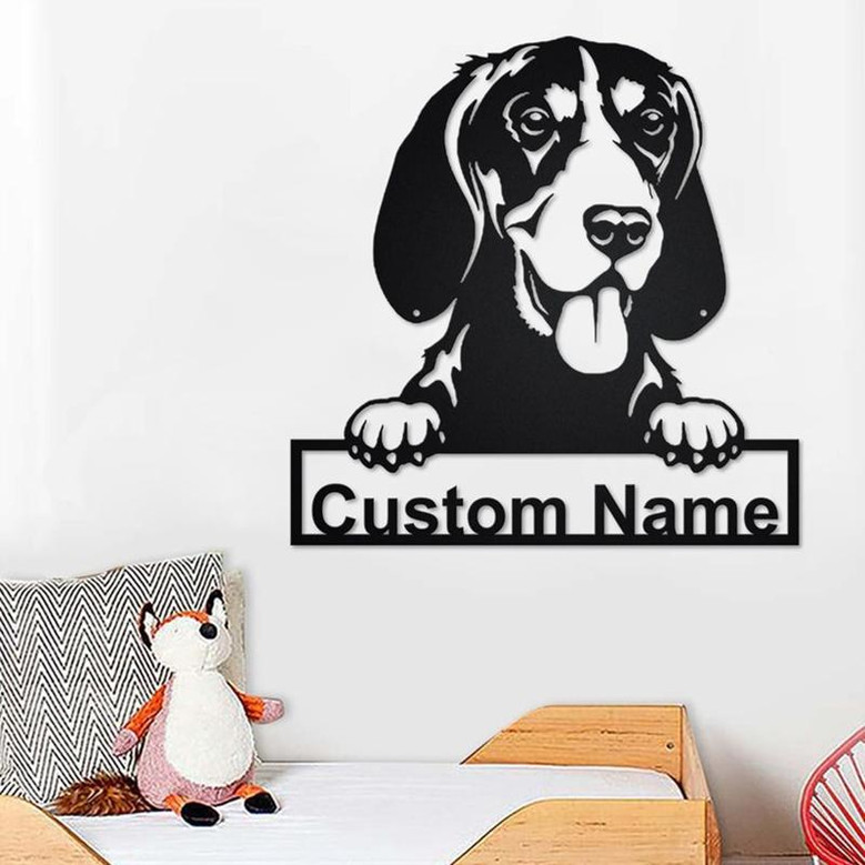 Custom Gordon Setter Dog Metal Wall Art, Personalized Gordon Setter Name Sign Decoration For Room, Gordon Setter Home Decor, Custom Dog