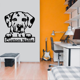 Personalized Dalmatian Metal Sign | Dalmatian Metal Wall Art| Office Wall Art| Housewarming Outdoor Metal Sign | Dalmatian Lover | Dog Lover