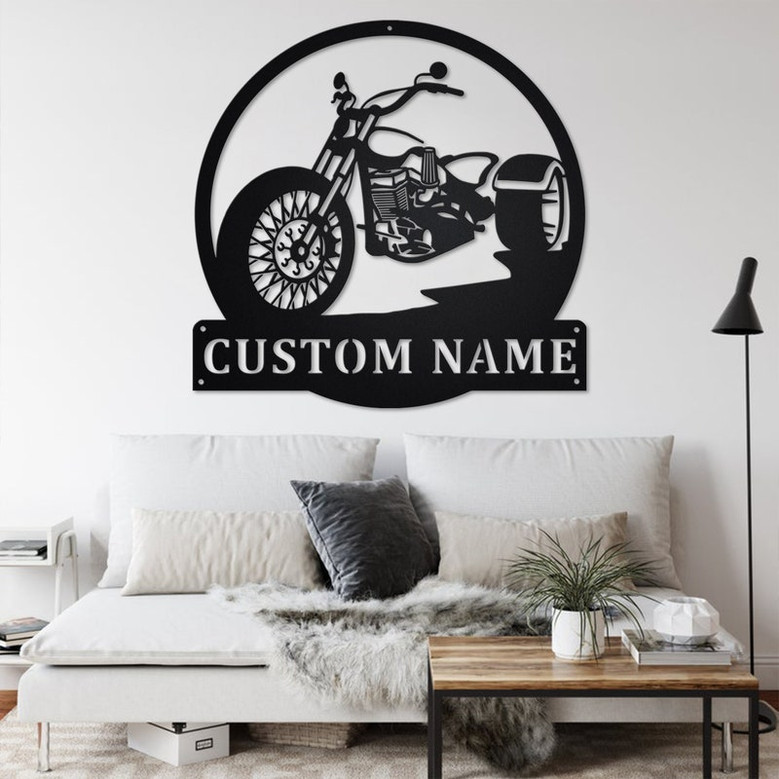 Custom Trike Motorbike Metal Wall Art, Personalized Trike Motorbike Name Sign Decoration For Room, Biker Home Decor, Custom Trike Motorbike