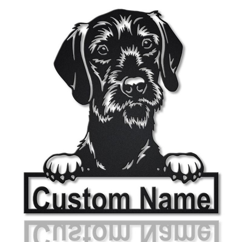 Personalized Short Haired Pudelpointer Dog Metal Sign Art | Custom Short Haired Pudelpointer Dog Metal Sign | Animal Funny | Pet Gift