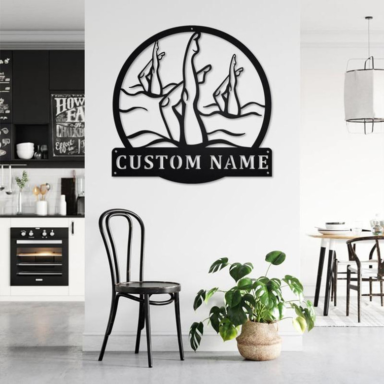 Personalized Artistic Swimming Metal Sign | Artistic Swimming Metal Wall Art | Artistic Swimming Metal Sign | Artistic Swimming Gift
