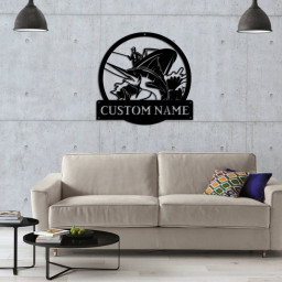 Personalized Sailfish Fishing Fish Pole Metal Sign Art, Custom Sailfish Fishing Metal Sign, Sailfish Fishing Gift, Decor Decoration