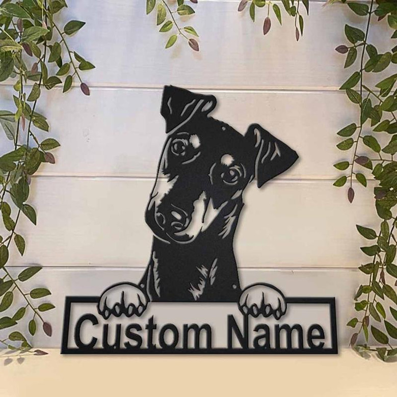 Personalized Manchester Terrier Dog Metal Sign Art | Custom Manchester Terrier Dog Metal Sign | Boxer Dog Funny | Dog Gift | Animal Custom