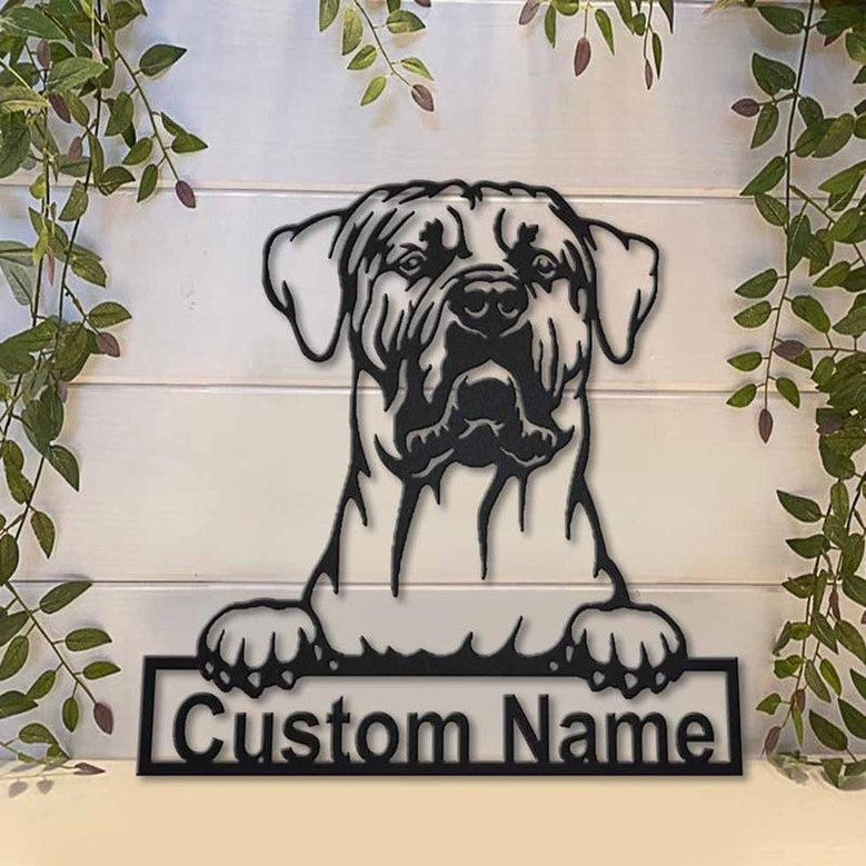 Personalized Tosa Inu Dog Metal Sign Art | Custom Tosa Inu Dog Metal Sign | Dog Gift | Birthday Gift | Animal Funny