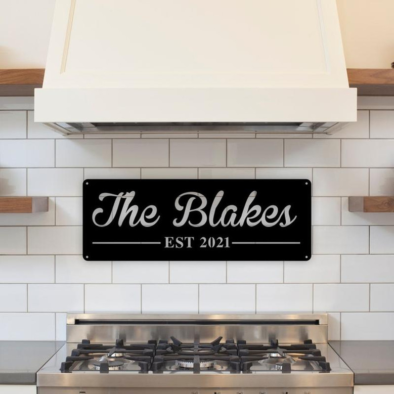 Last Name Metal Sign, Personalized Metal Sign, Metal Family Name Sign, Wedding Sign, Established Sign, Outdoor Signs,