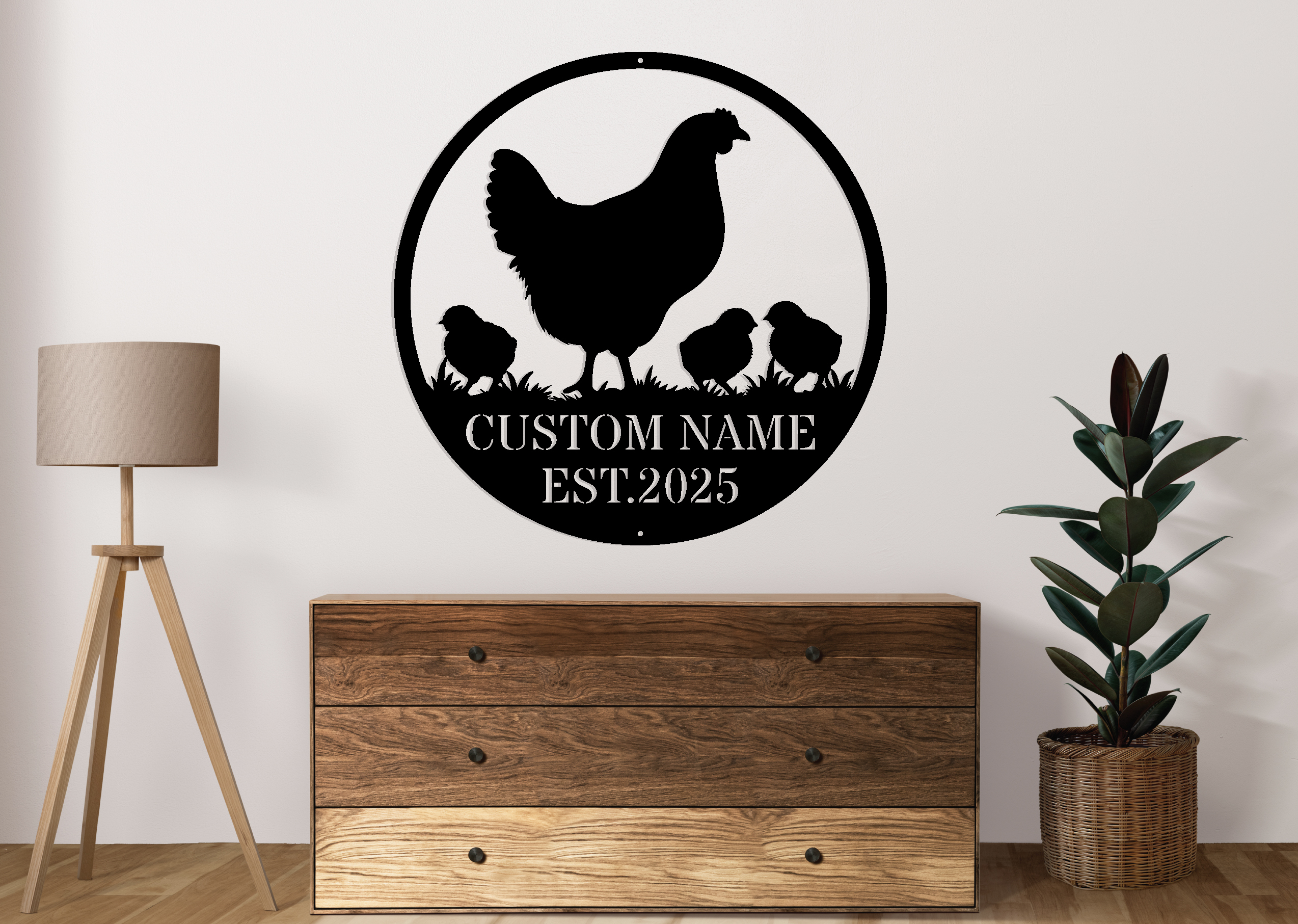 Custom Chicken Coop Metal Sign