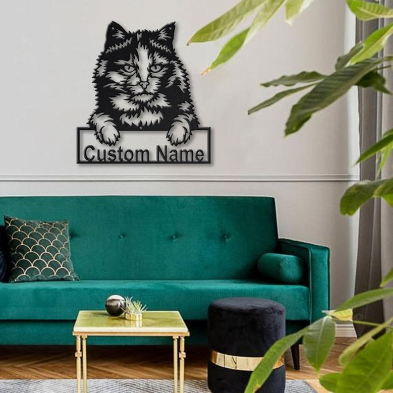 Personalized Tortoiseshell Cat Metal Sign Art | Custom Tortoiseshell Cat Metal Sign | Animal Gift | Pets Gift | Birthday Gift