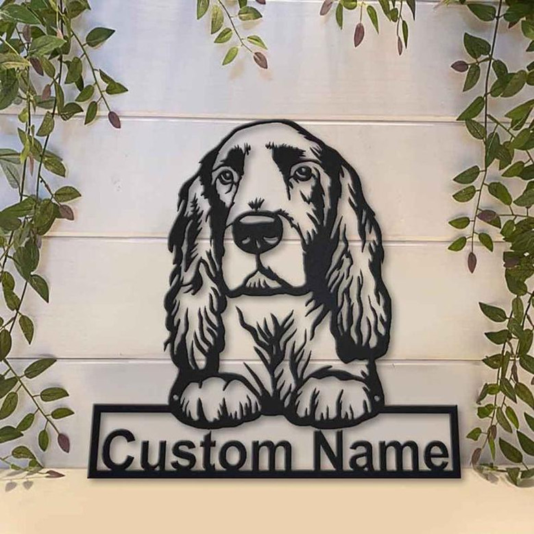 Personalized Field Spaniel Dog Metal Sign Art | Custom Field Spaniel Dog Metal Sign | Dog Gift | Birthday Gift | Animal Funny