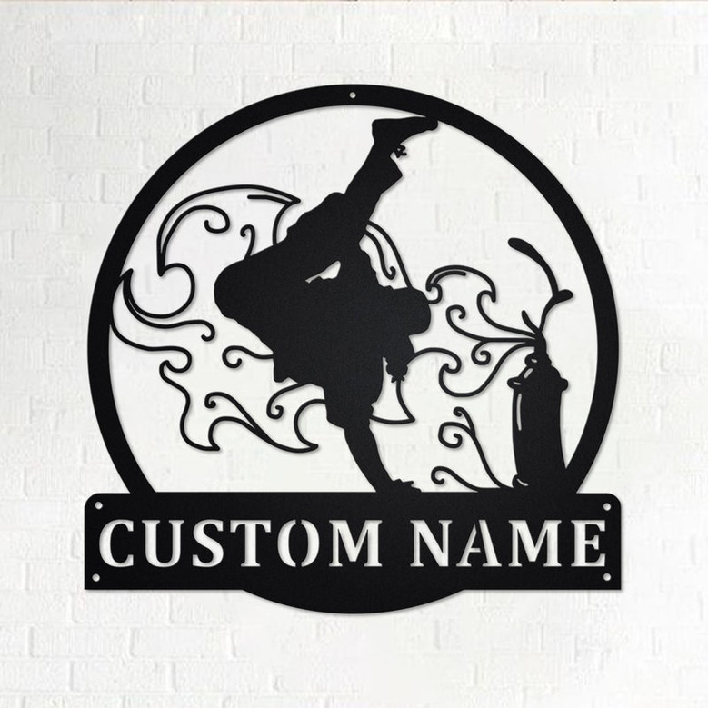 Custom Hip Hop Metal Wall Art,Personalized Hip Hop Name Sign Decoration For Room, Hip Hop Metal Home Decor, Custom Hip Hop, Hip Hop Dance