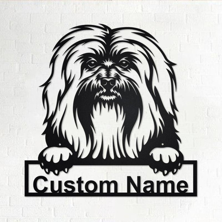 Custom Havanese Dog Metal Wall Art, Personalized Havanese Name Sign Decoration For Room, Havanese Home Decor, Custom Dog,Custom Havanese Dog