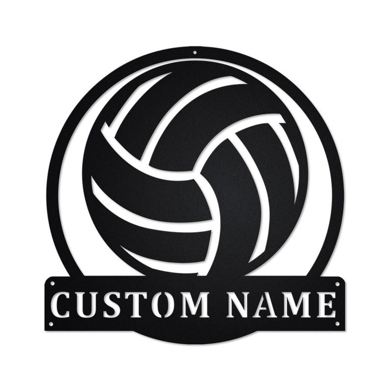 Personalized Volleyball Metal Sign | Volleyball Metal Wall Art | Volleyball Metal wall Decor | Volleyball Lover | Custom Volleyball