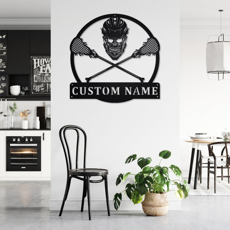Personalized Lacrosse Metal Sign | Lacrosse Metal Wall Art | Lacrosse Metal wall Decor | Lacrosse Lover Gift | Custom Lacrosse | Lacrosse