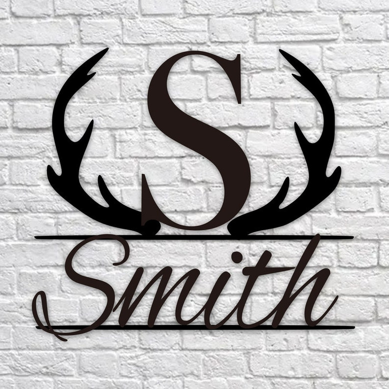 Customized Metal Sign, Custom Family Name Sign, Metal Last Name Sign , Gift for Gardener, Metal Family Name Sign , Last Name Sign