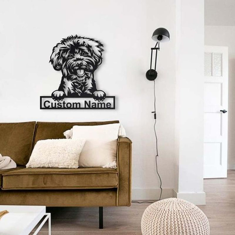 Personalized Labradoodle Dog Metal Sign Art | Custom Labradoodle Dog Metal Sign | Birthday Gift | Animal Funny | Father's Day Gift