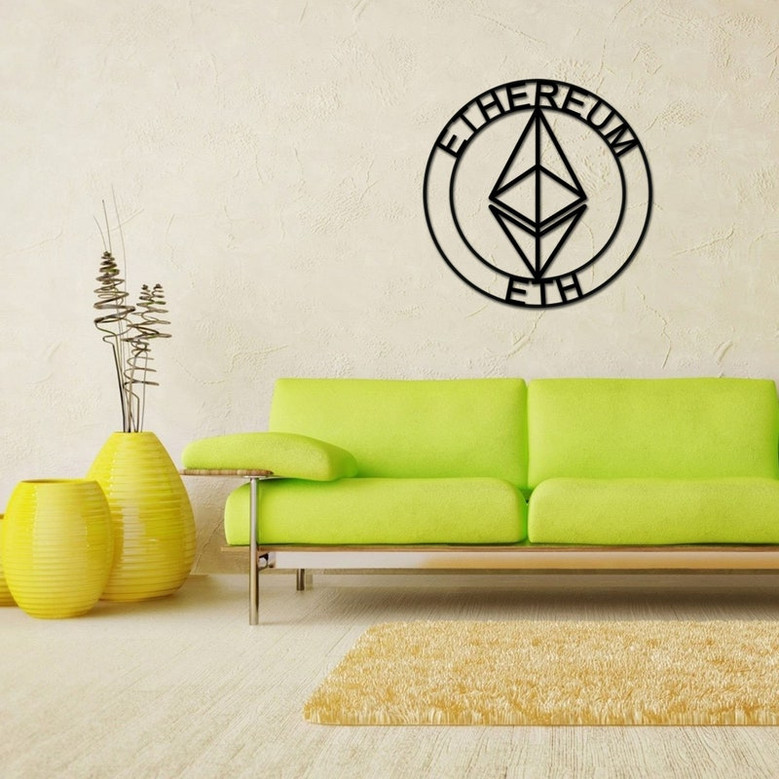 Ethereum Sign, Metal Ethereum Sign, Personalized Ethereum , Custom Cryptocurrency Sign, Ethereum Gift, Ethereum Wall Art, Ethereum Crypto