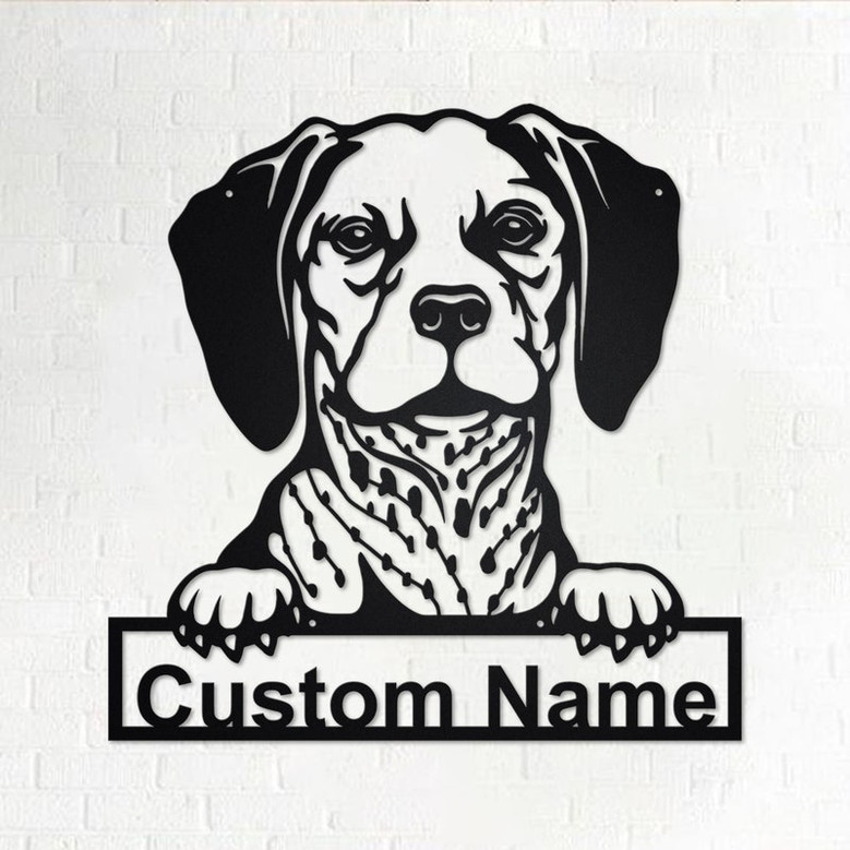 Personalized Belgian Brakk Metal Sign | Belgian Brakk Metal Wall Art | Dog Metal Sign | Dog Lover Gifts | Belgian Brakk Lover Gifts