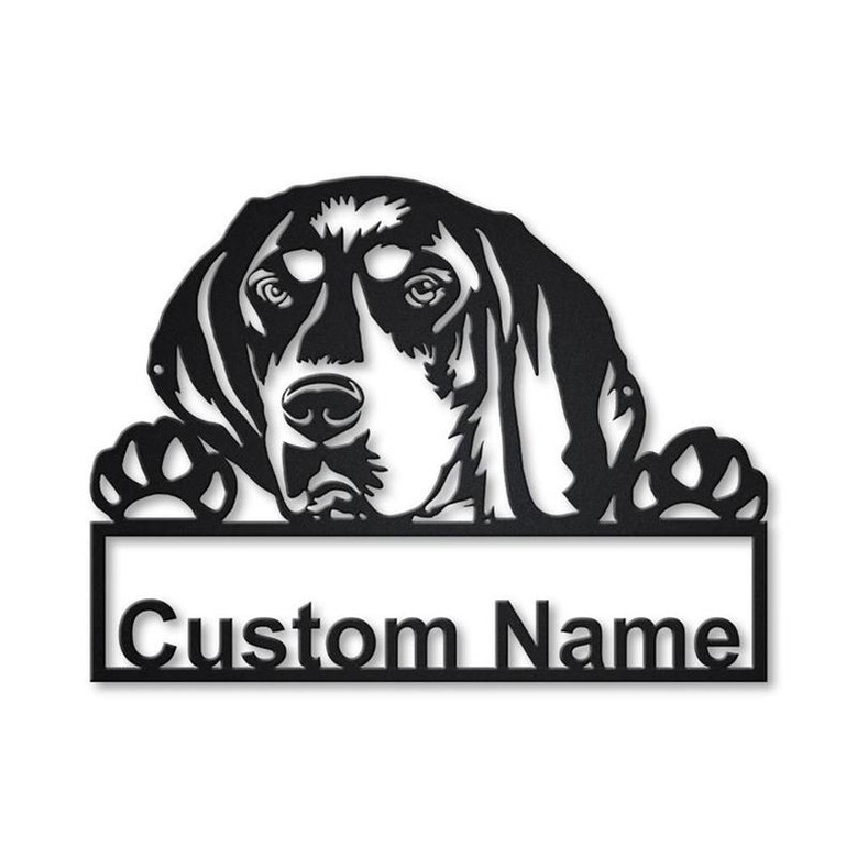 Personalized Bluetick Coonhound Metal Sign Art | Custom Bluetick Coonhound Metal Sign | Dog Gift | Birthday Gift | Animal Funny