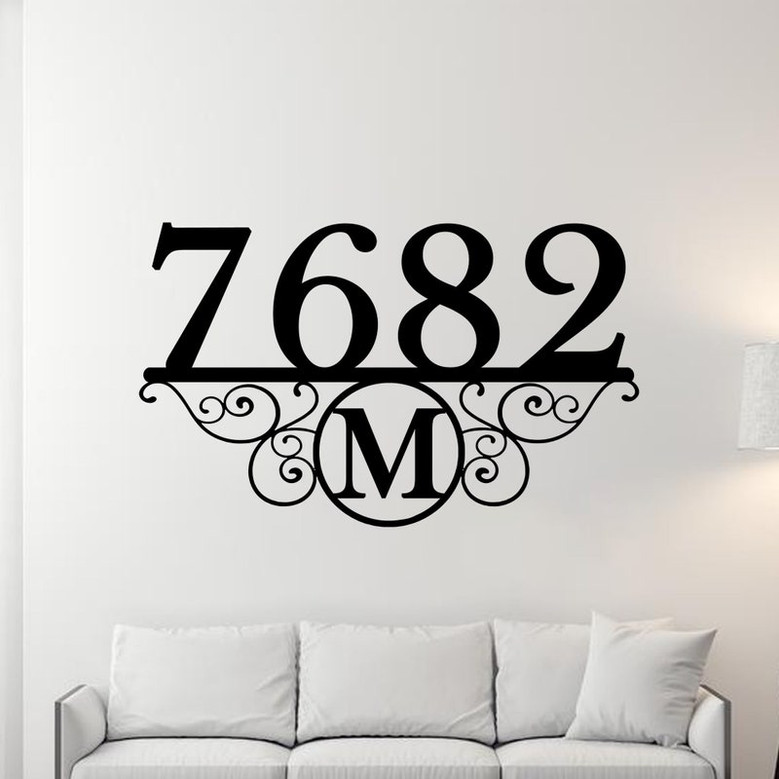 Metal Address Sign, Address Sign for House, House Address Sign, Address Number Sign, Outdoor Address Sign, Hanging Address Sign, For Yard