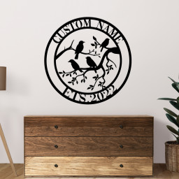 Birds Metal Signs Wall Art