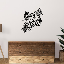 Happy New Year Metal Sign