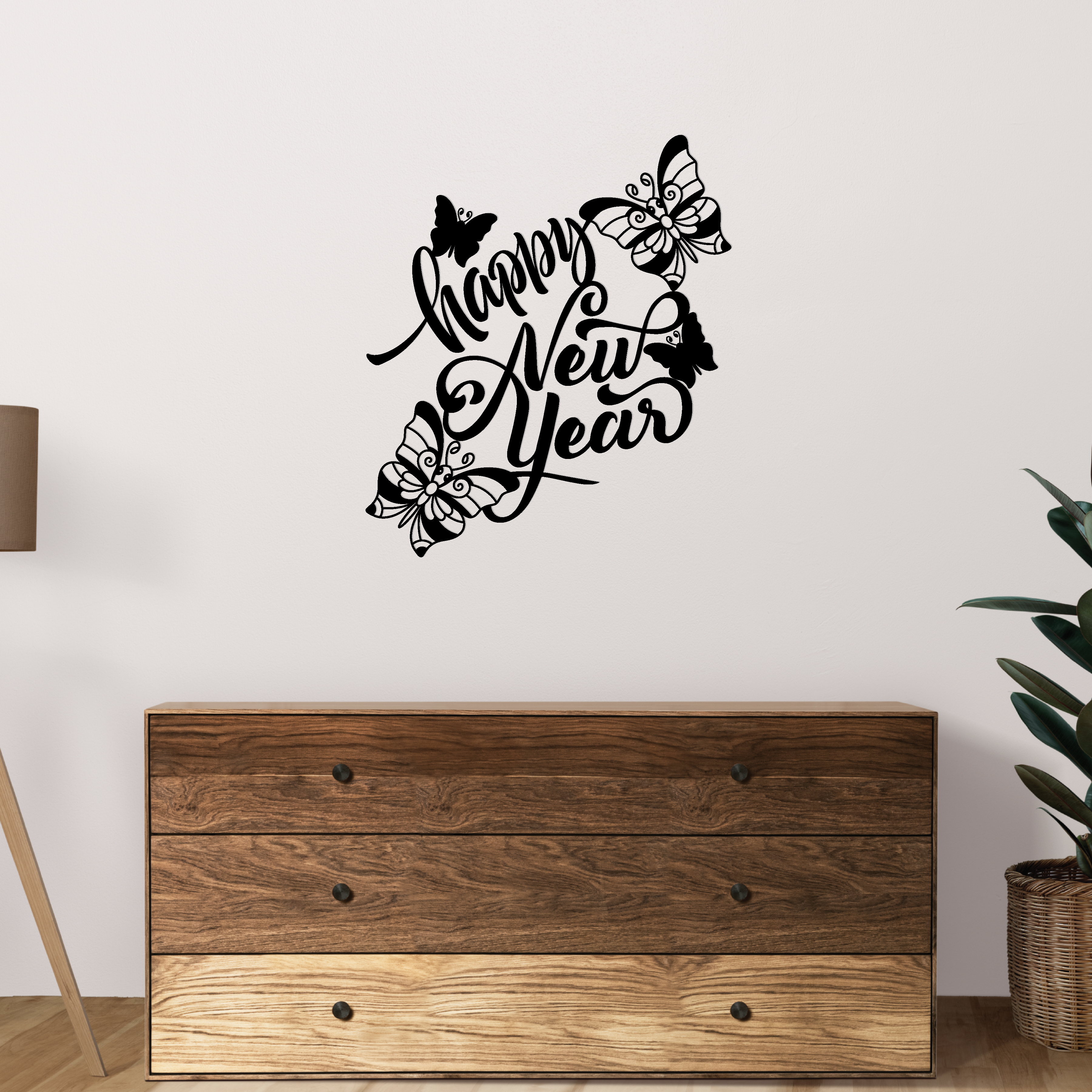 Happy New Year Metal Sign
