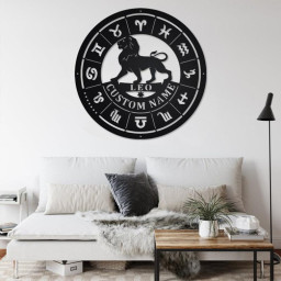 Custom Leo Zodiac Metal Wall Art, Personalized Leo Zodiac Name Sign Decoration For Room, Horoscope Home Decor, Custom Leo Zodiac, Leo Zodiac