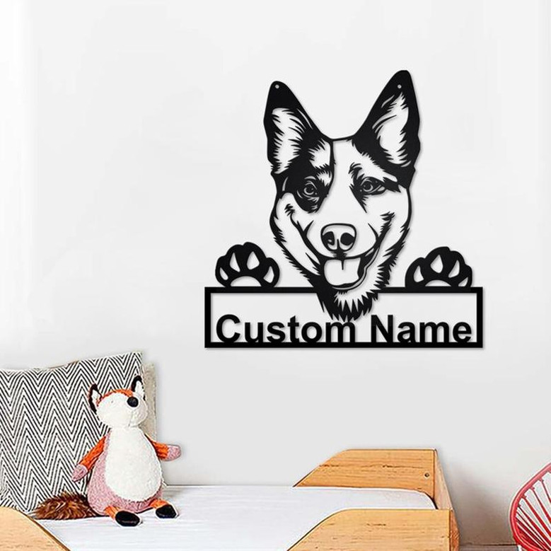Personalized Australian Cattle Dog Metal Sign | Australian Cattle Dog Metal Wall Art | Dog Metal Sign | Australian Cattle Dog Lover Gift|
