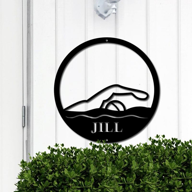 Gift for Swimmer, Swimming Gift, Swimmer Art, Swim Coach Gift, Swimmer Decor, Swim Ornament, Swim Mom Gift Gift for Swim Coach Swim Wall Art