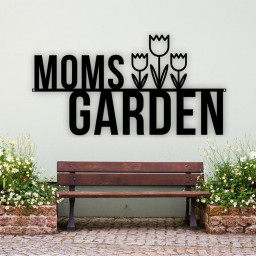 Metal Sign for Garden, Personalized Garden Sign, Metal Garden Sign, Mom Gift, Garden Gifts, Gardener Decor, Custom Garden Sign, Ourdoors