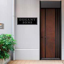 Metal Custom Family Name Sign, Personalized Metal Street Number Sign, New House Gift