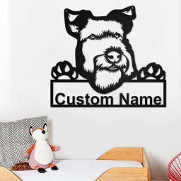 Custom Welsh Terrier Dog Metal Wall Art, Personalized Welsh Terrier Name Sign Decoration For Room, Welsh Terrier Home Decor, Custom Dog