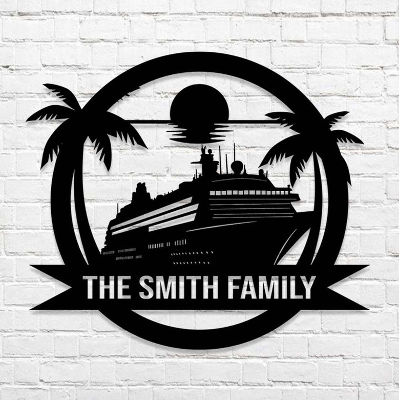 Personalized Garden Metal Sign, Customized Metal Sign, Custom Family Name Sign, Nautical Decor, Nautical Monogram , Outdoor Decor