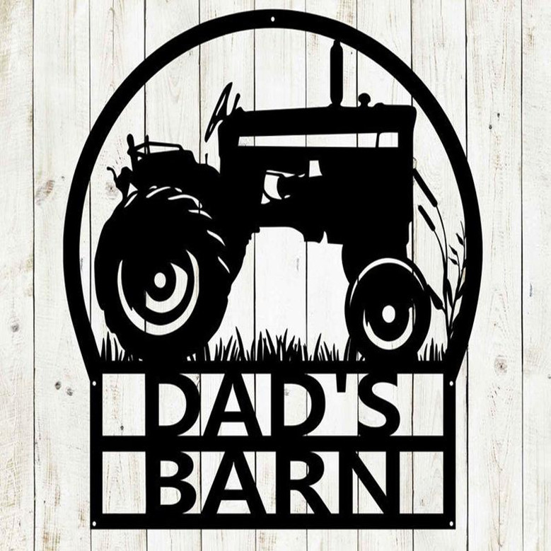 Tractor Custom Name Sign, Farm Sign, Cabin Sign, Tractor Sign