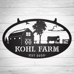 Choose Your Farm Sign Cut Metal Sign Metal Wall Art Metal House Sign