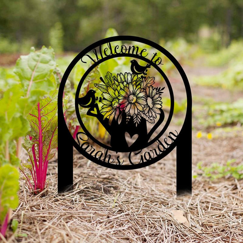 Personalized Metal Garden Sign, Gift For Mother's Day, Gift For Garden Lover