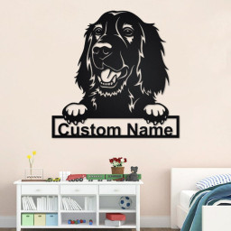 Custom Irish Setter Dog Metal Wall Art, Personalized Irish Setter Name Sign Decoration For Room, Irish Setter Home Decor, Custom Dog