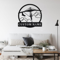 Personalized Hang Gliding Metal Sign | Hang Gliding Metal Wall Art | Hang Gliding Metal wall Decor | Hang Gliding Lover Gift | Hang Gliding